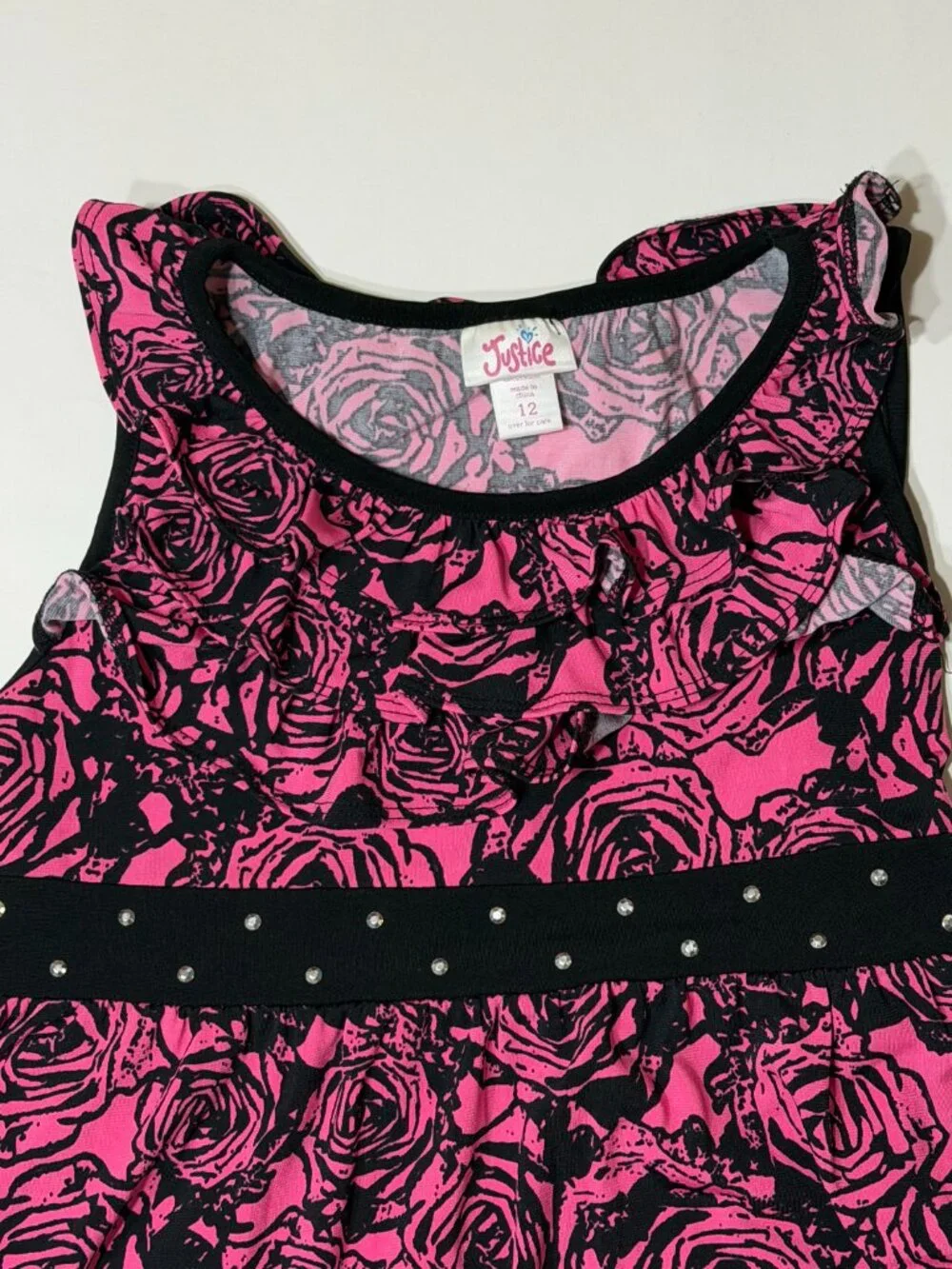 Lot of Justice Tanks/Dress Girls Size 12 Summer